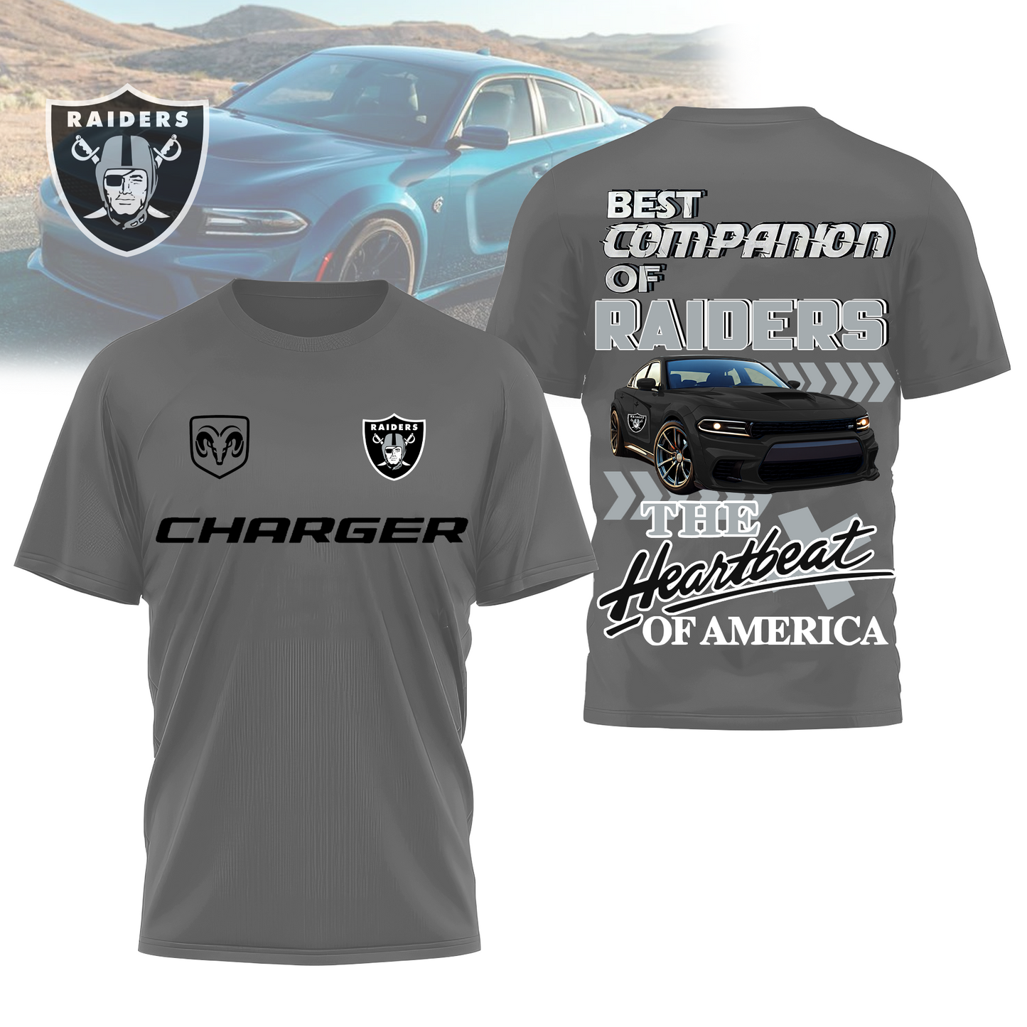 LVR Premium NFL DC Car 3D Shirt DDT CTND