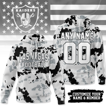 LVR Premium NFL Gridiron Splash Personalized Hoodie DDT CTND