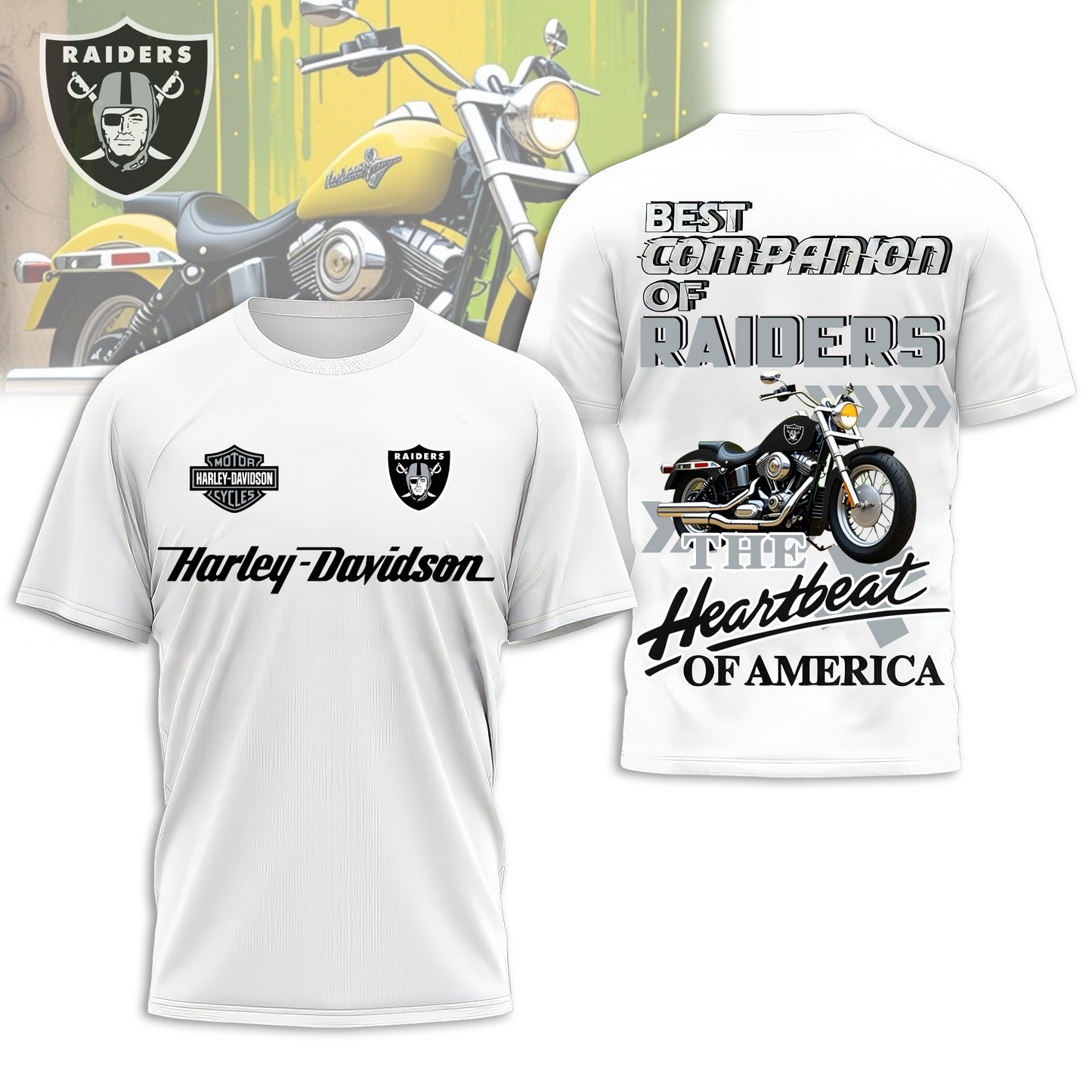 LVR Premium NFL HL Motorcycle 3D Shirt DDT CTND