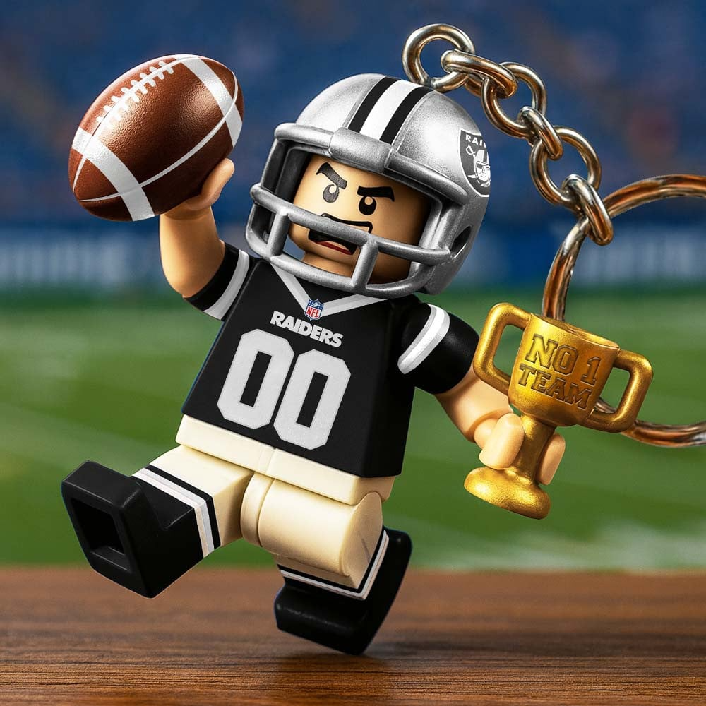 LVR Premium NFL Lego No. 1 Team Personalized Key Chain DDT NTL