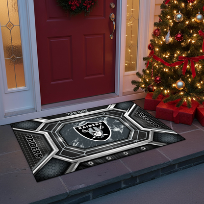 LVR x NFL Personalized Sport Doormat, Gifts For Christmas DDT NTL