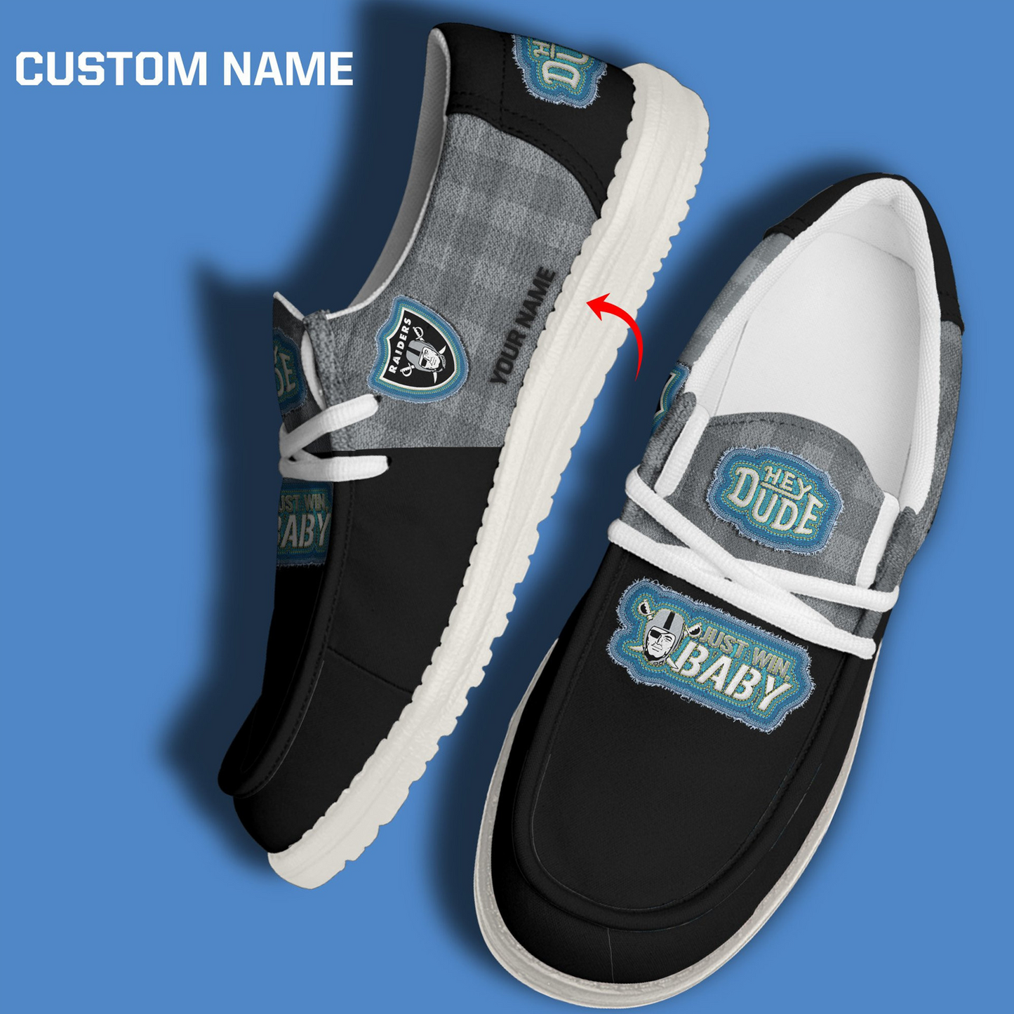LVR x NFL Premium Hey Dude Shoes DATND TANTD