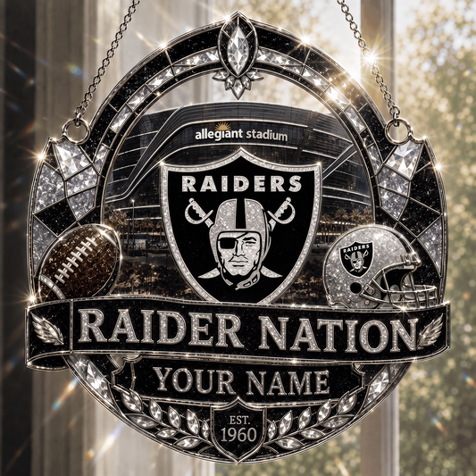 LVR x NFL Premium Suncatcher Luxury Personalized Gift For Fan