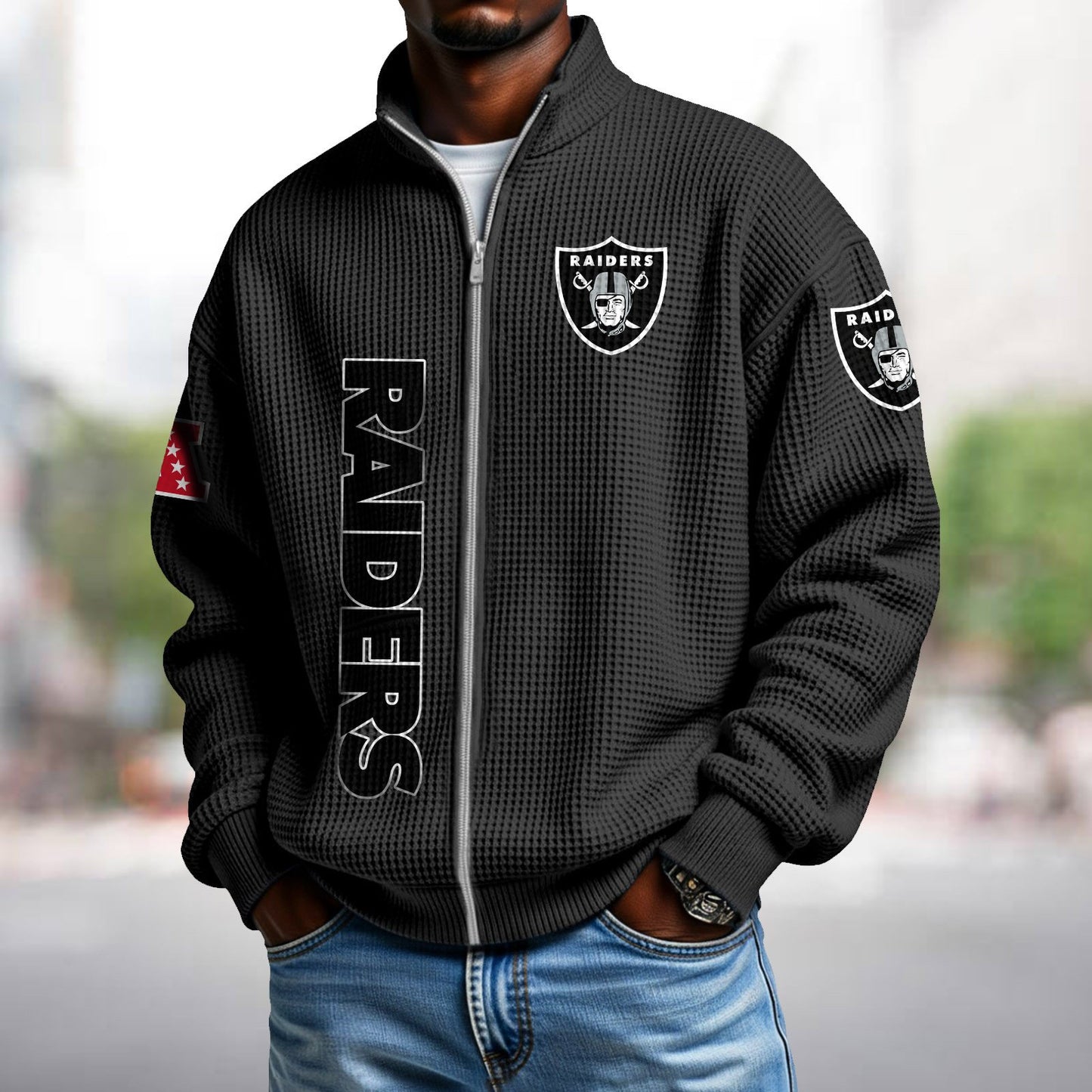 LVR x NFL Waffle Zip-Up Sweatshirt DATND TANTD