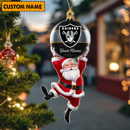 LVR x Personalized NFL Acrylic Ornament Christmas DATND TANTD