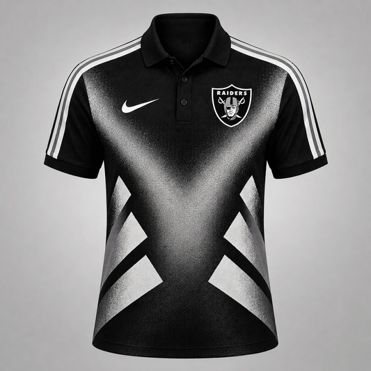 LVR x Premium NFL Sports Fan Geometric Pattern Polo Shirt