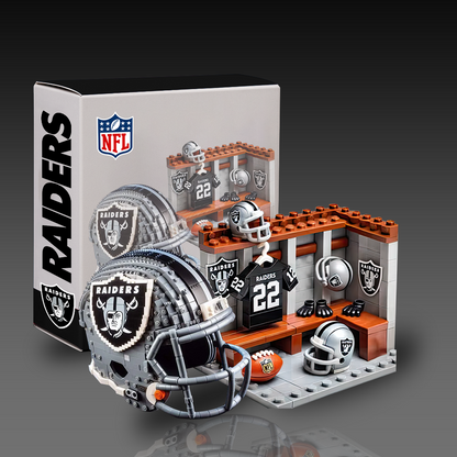 NFL Team Changing Room & Helmets Building Block Football Set DDT CTND