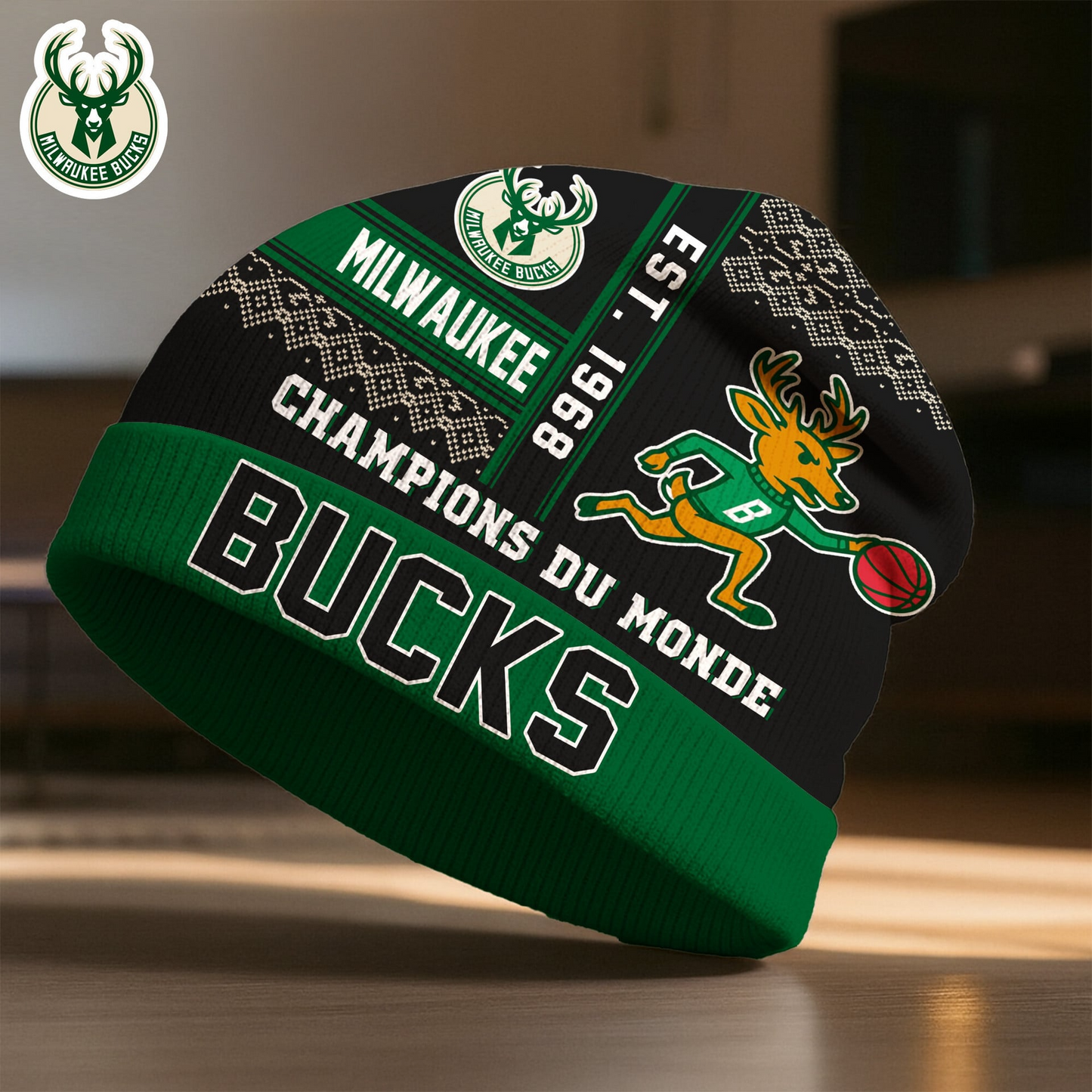 MB Premium NBA Champions Du Monde Beanie Hat DDT CTND