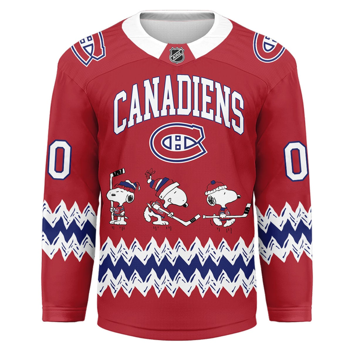 MC Premium NHL Snoopy Personalized Hockey Jersey DDT CTND