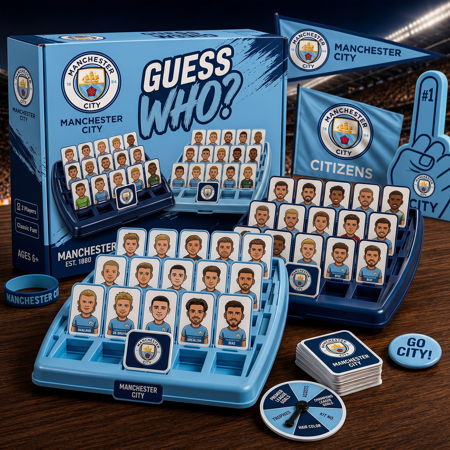 MC X EPL ELITE FAN GUESS WHO BOARD GAME – COLLECTOR EDITION