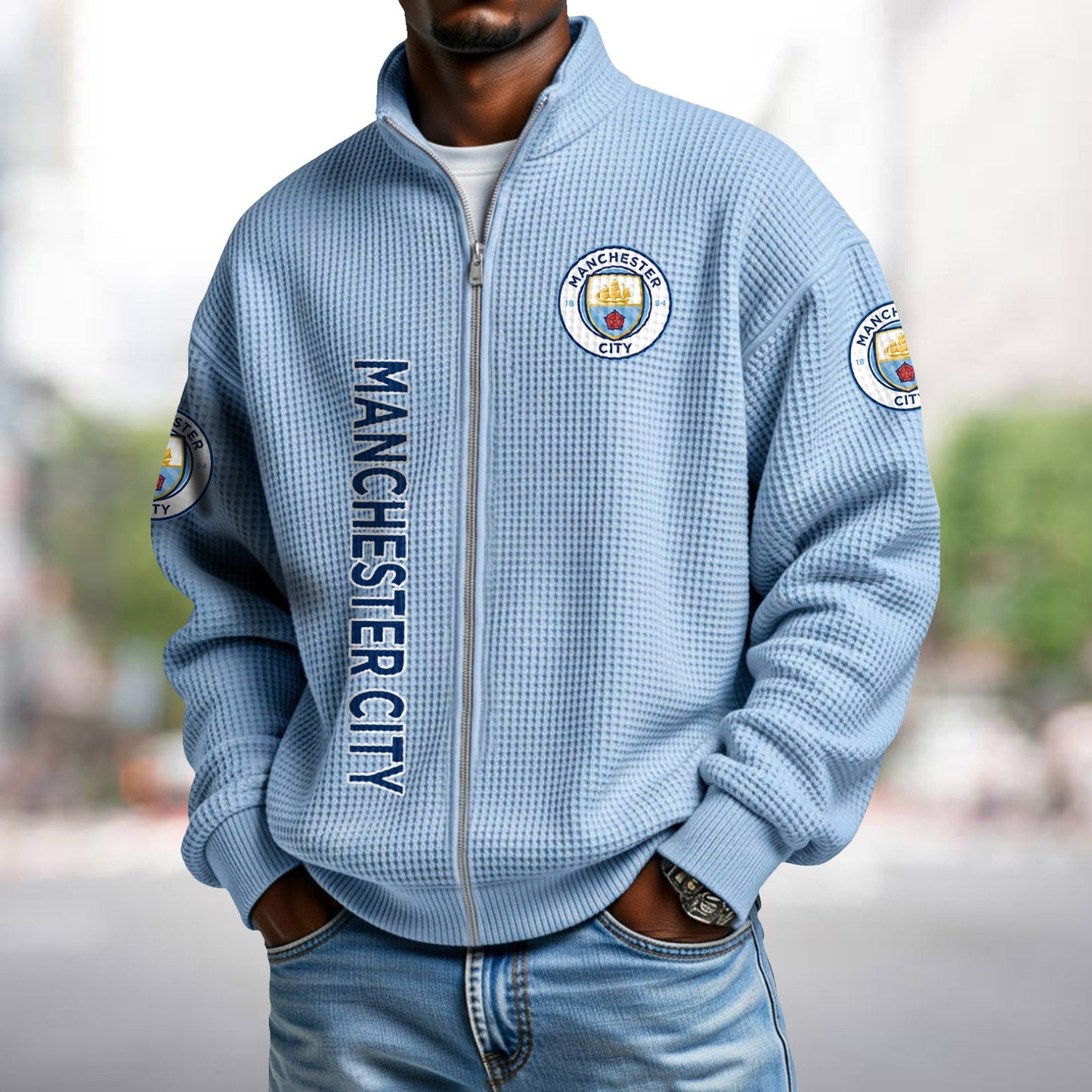 MC x EPL Waffle Zip Up Sweatshirt DatND DVT