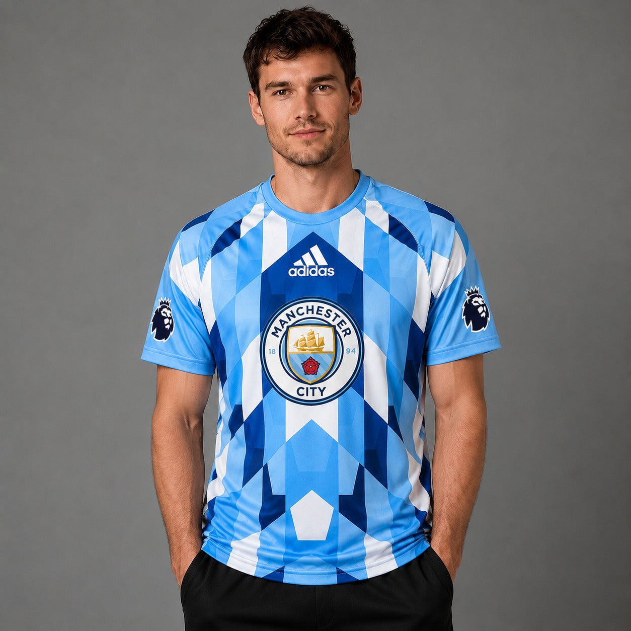MC x Premium EPL Geometric Fan Performance T-Shirt