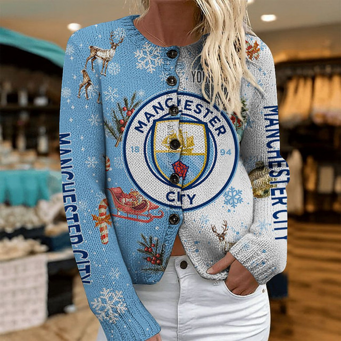 MCI x EPL Christmas Cardigan For Women DatND THUONGNH