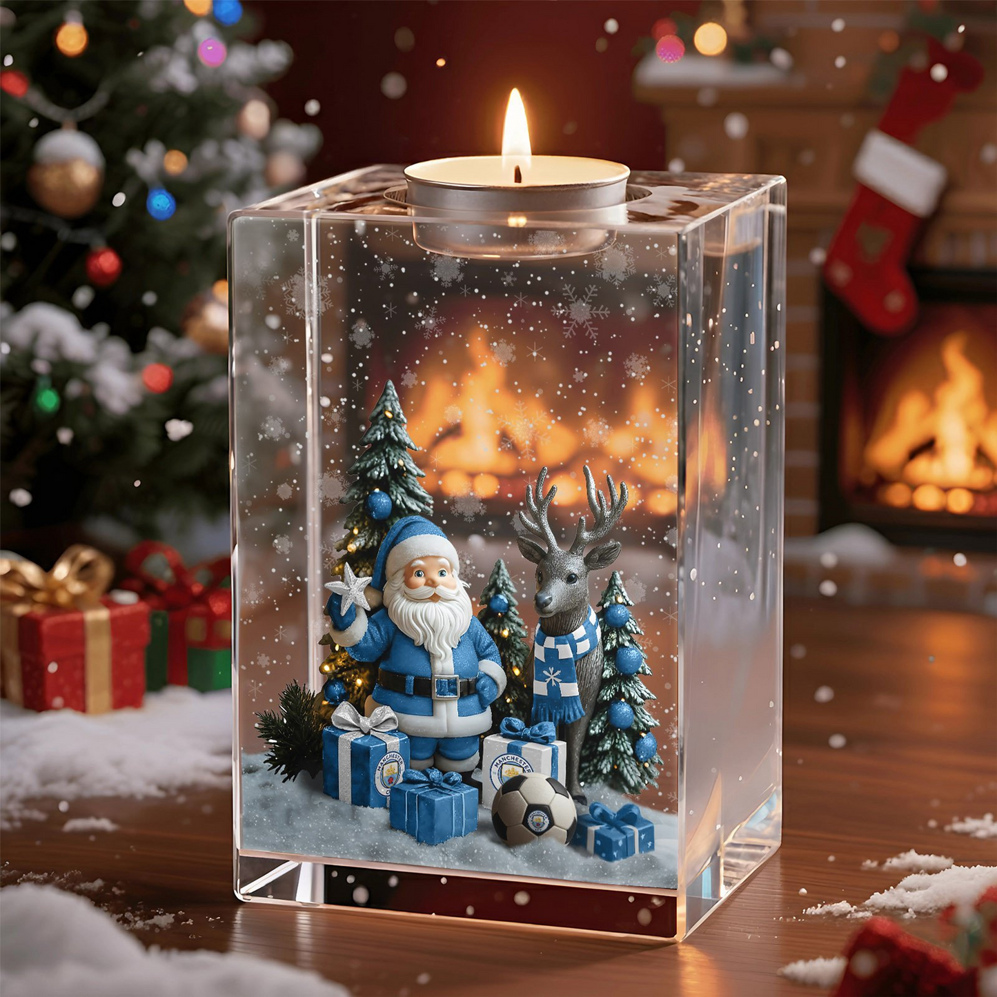 MCI x EPL Personalized Christmas Crystal Candle Holder DatND DVT