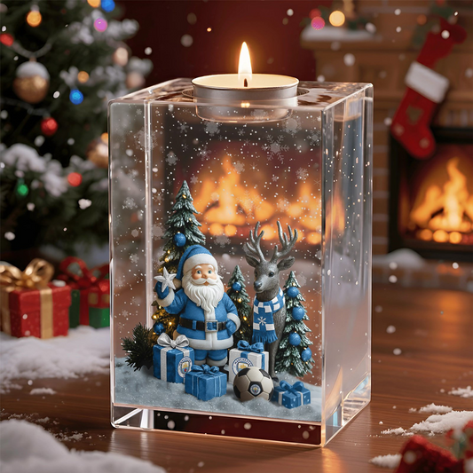 MCI x EPL Personalized Christmas Crystal Candle Holder DatND DVT