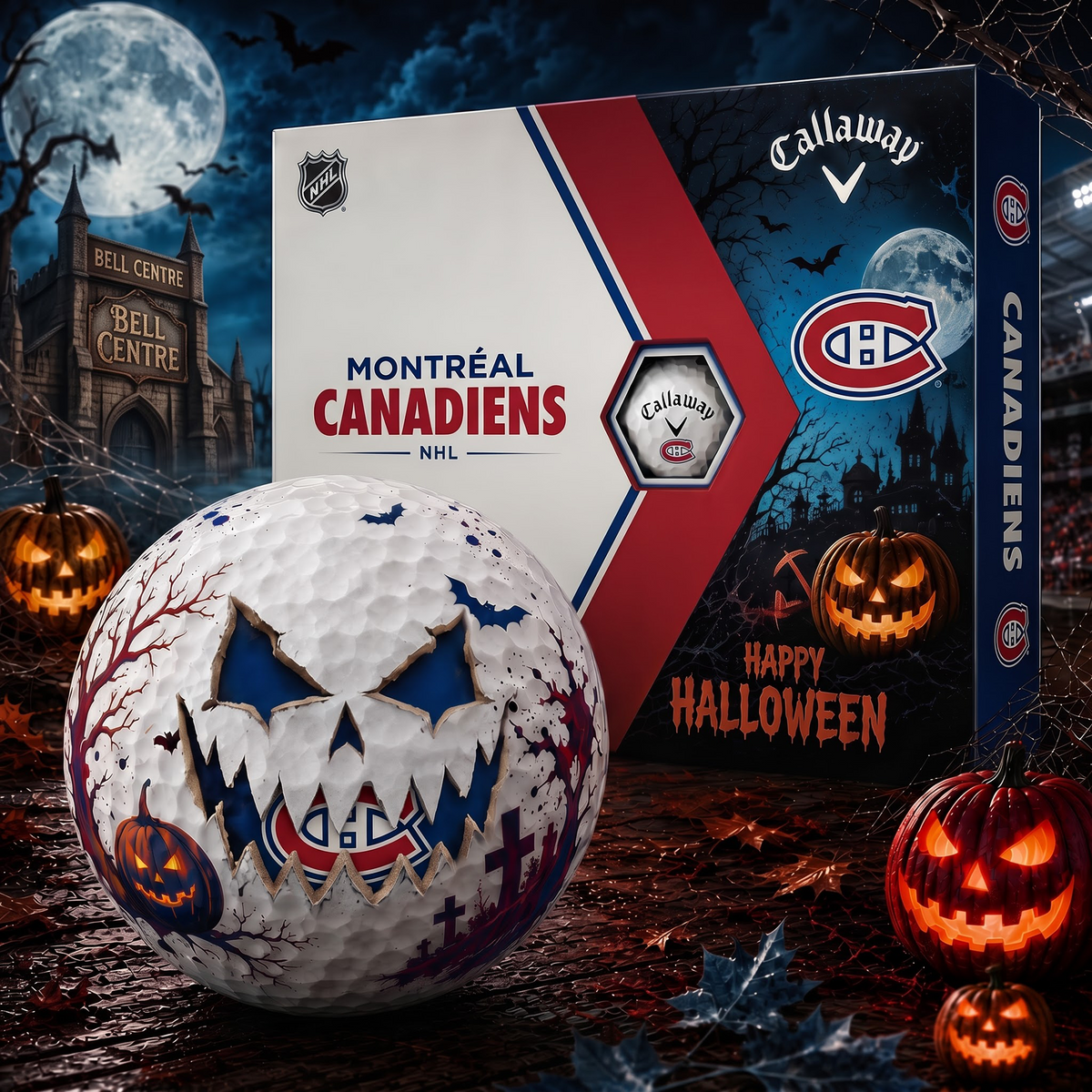 MC_NHL Monster Skull Halloween Golf Balls Gift Box V2 1808 NAK TTT