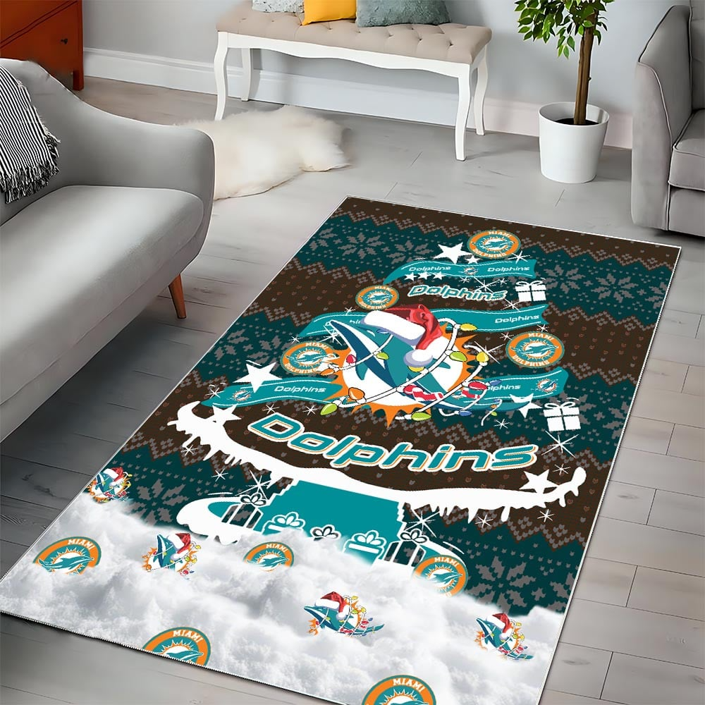 MD NFL Chrismas Carpet Rug DDT NTL