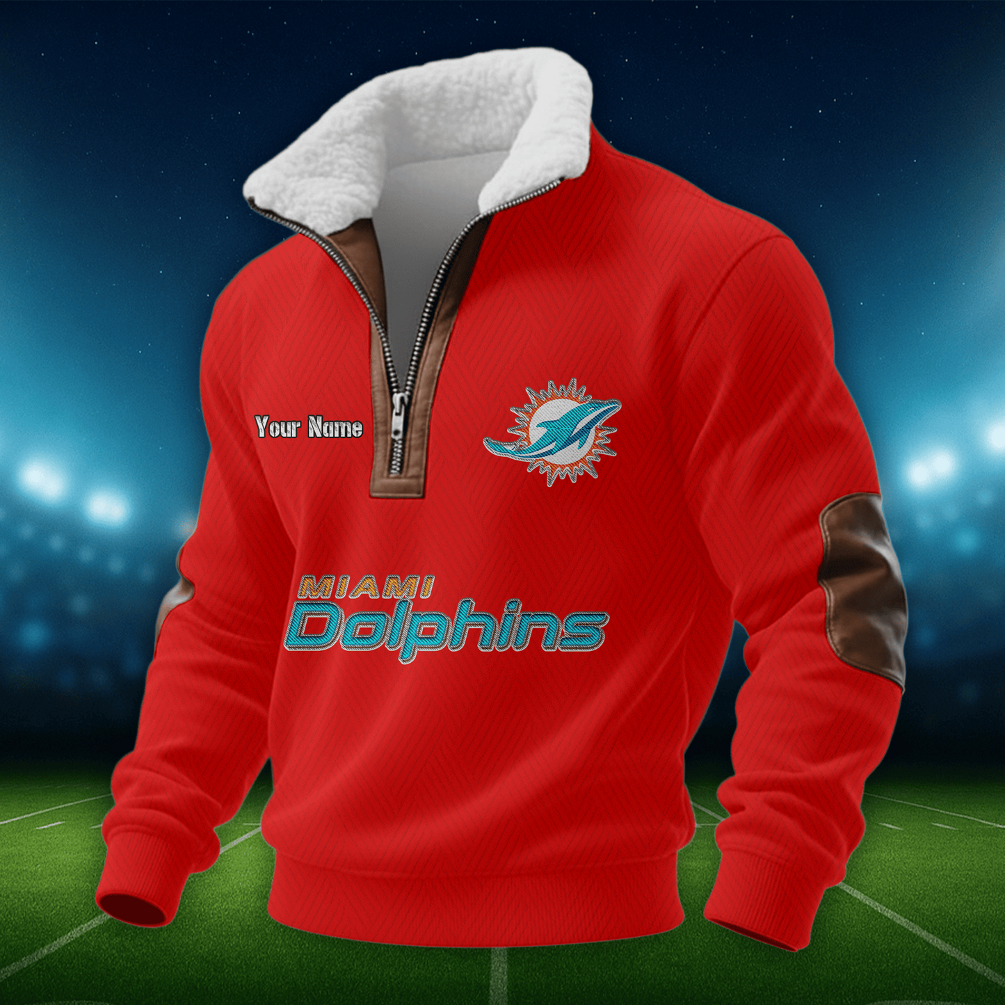 MD NFL Men Fur Collar Sweatshirt DDT CTND