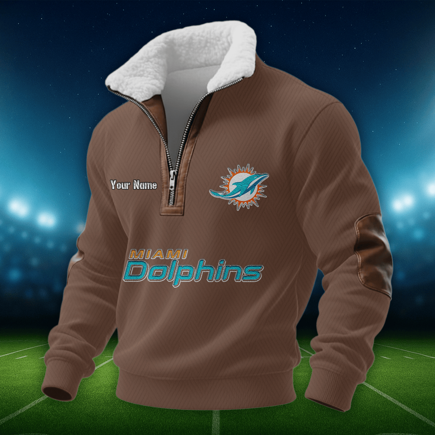 MD NFL Men Fur Collar Sweatshirt DDT CTND