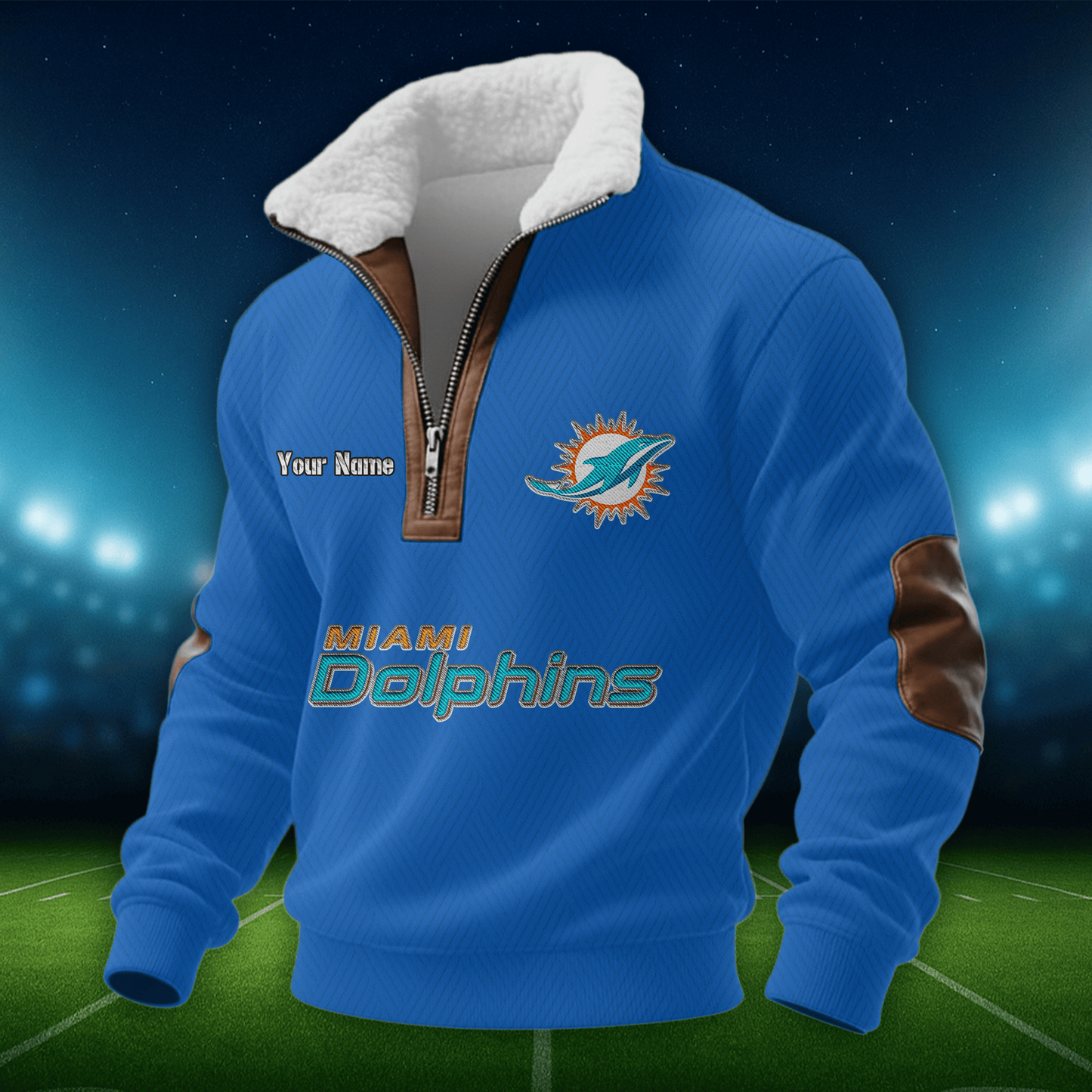 MD NFL Men Fur Collar Sweatshirt DDT CTND