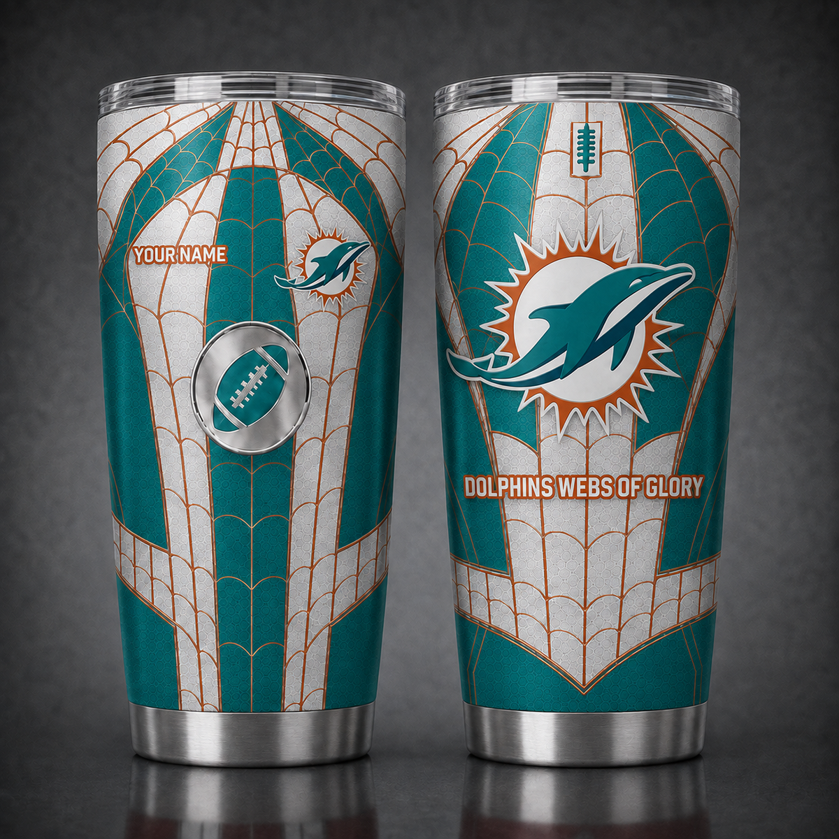MD NFL x Spider Premium Classic Tumbler Limited Edition Gift for Football Fans