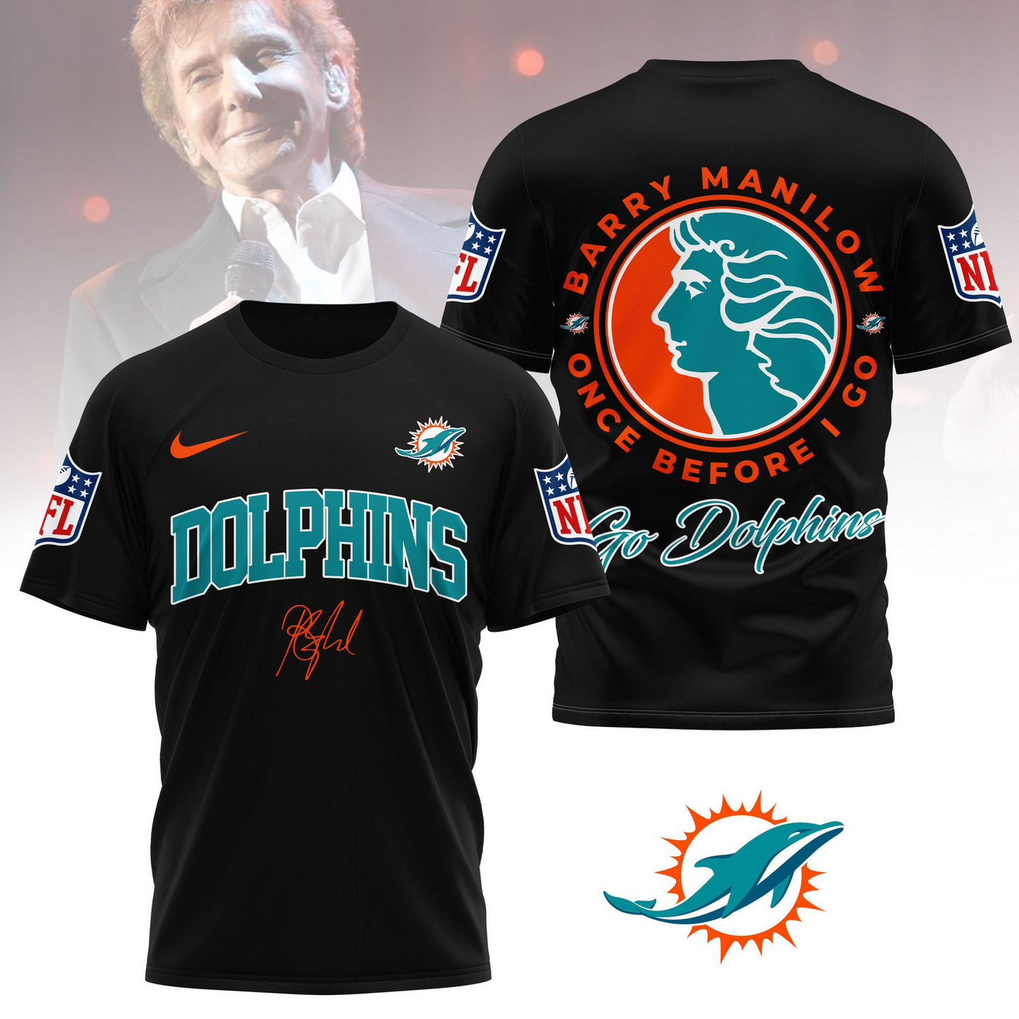 MD Premium NFL Barry Manilow Fan Shirt DDT CTND