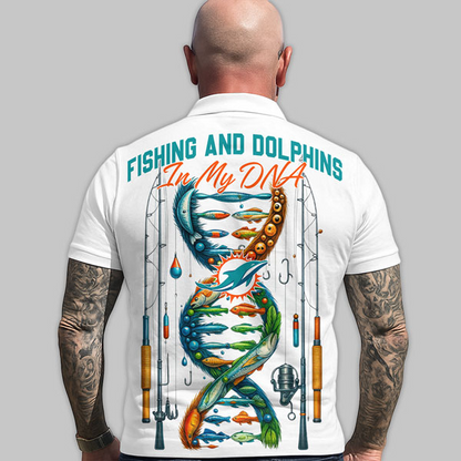 MD Premium NFL Fishing In My DNA Polo Shirt DDT CTND