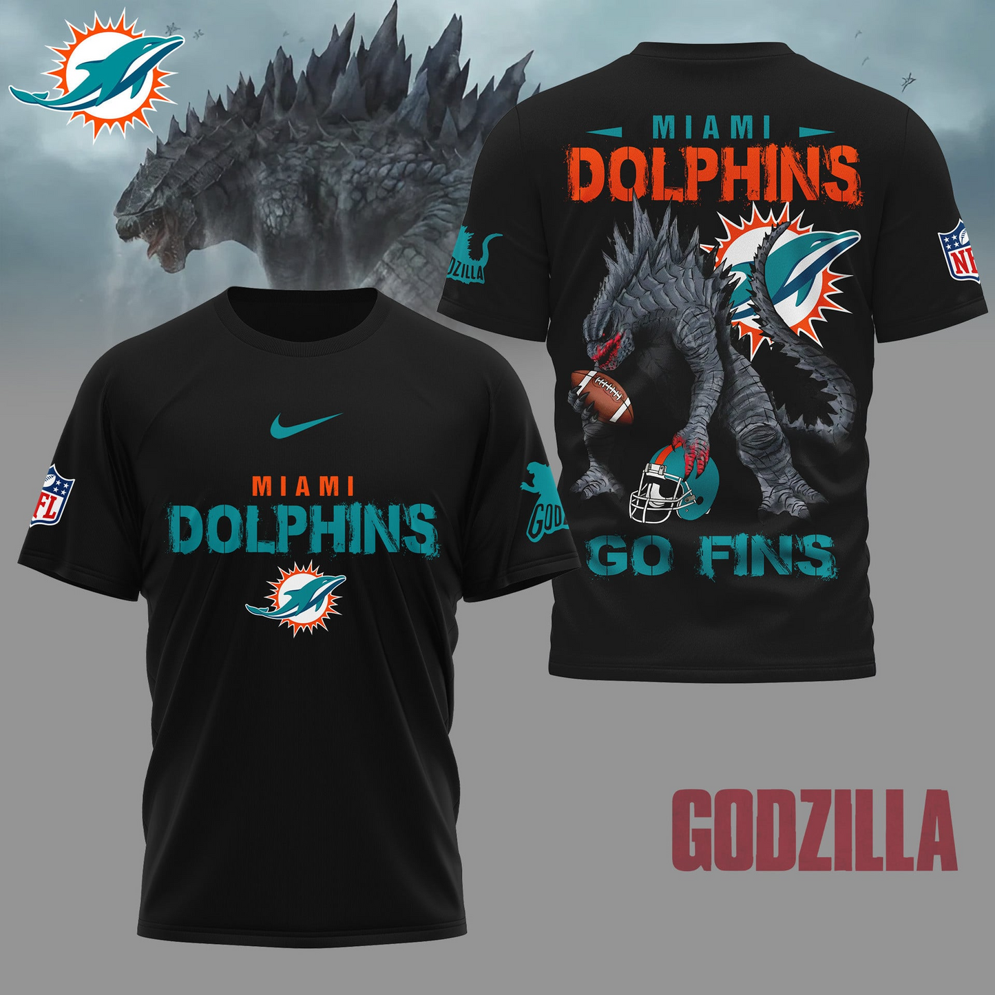 MD Premium NFL Godzilla Football Shirt DDT CTND