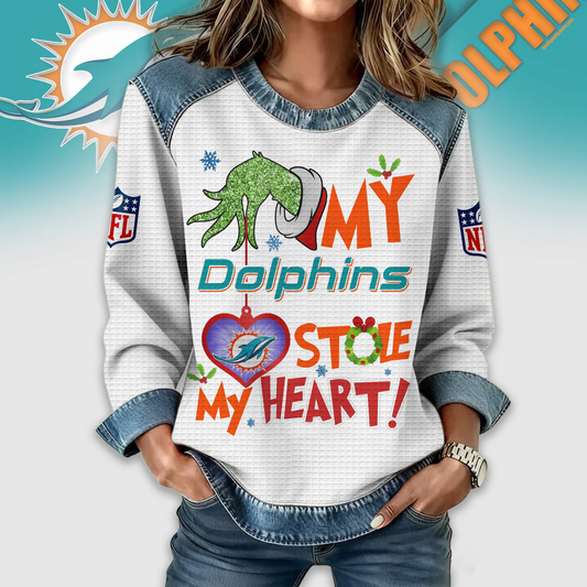 MD Premium NFL Grinch Women‘s Casual Sweatshirt DDT 081125 NTL
