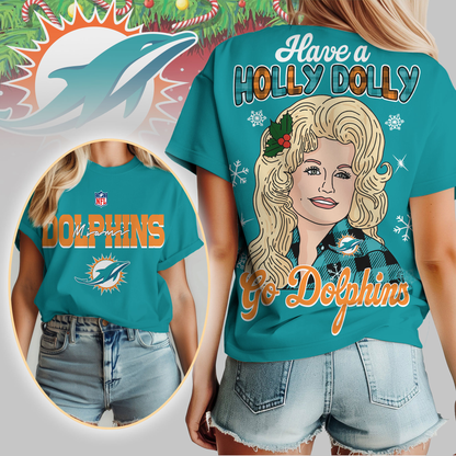 MD Premium NFL Have A Holly Dolly Women Shirt DDT CTND