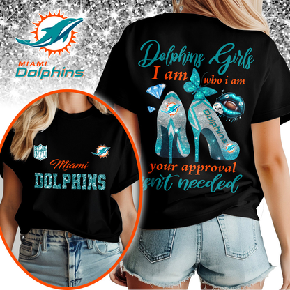 MD Premium NFL I Am Who I Am Glitter 3D Apparel DDT NTL