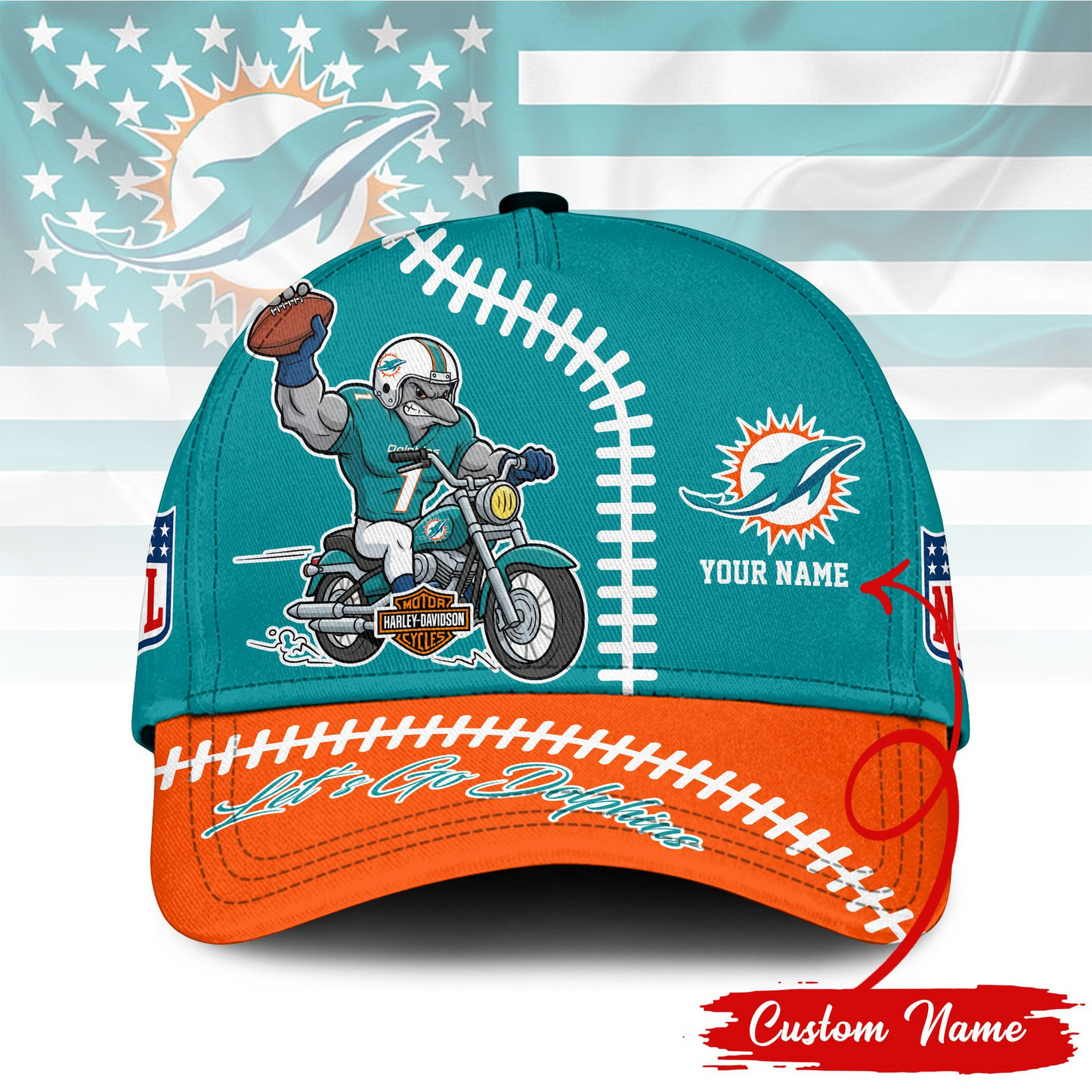 MD Premium NFL Motorcycle Classic Cap DDT 111125 NTL