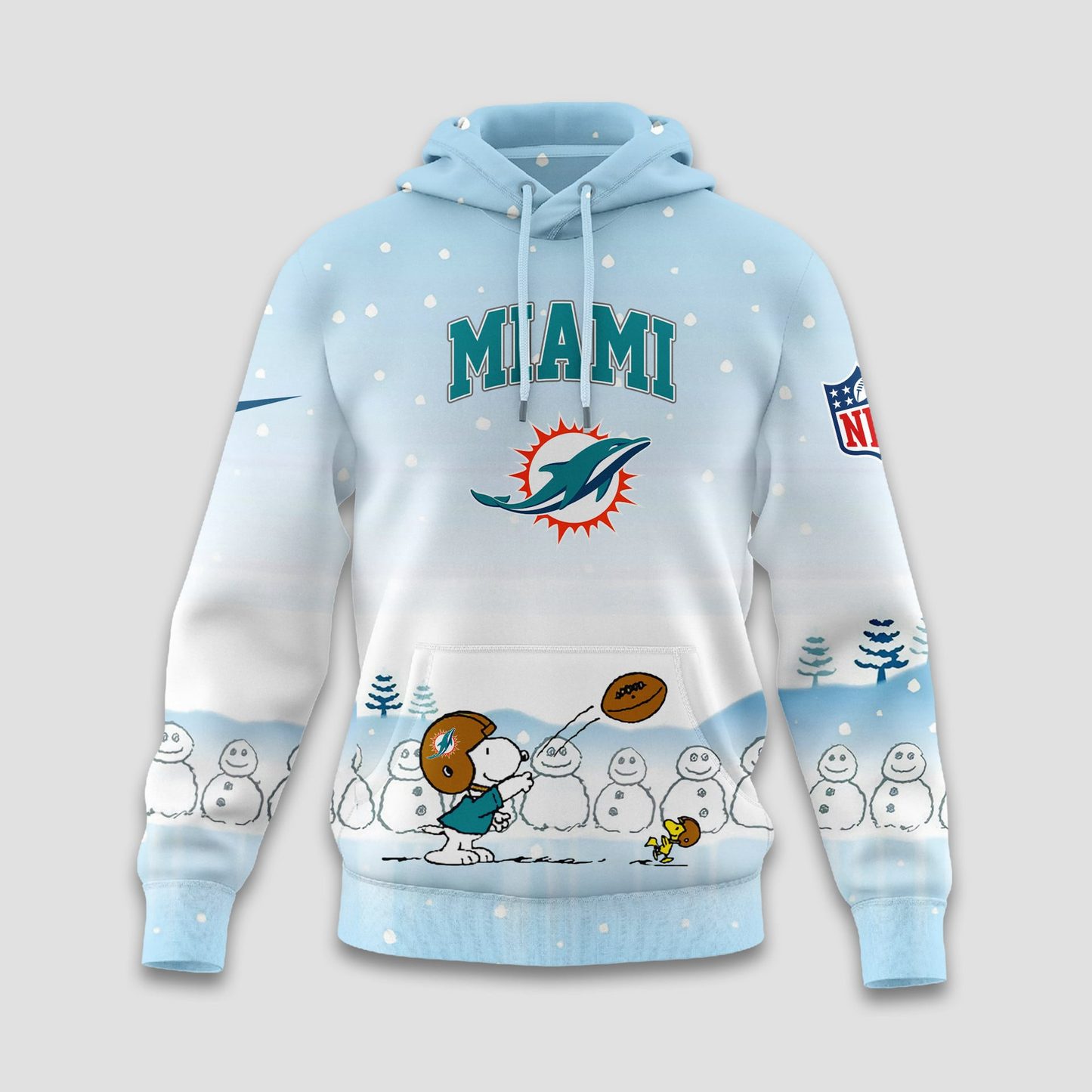 MD Premium NFL Peanuts Snow Day Hoodie DDT CTND