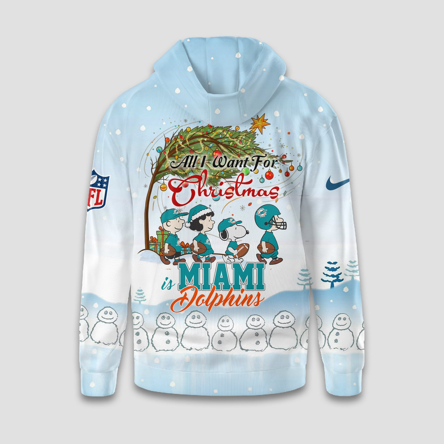 MD Premium NFL Peanuts Snow Day Hoodie DDT CTND