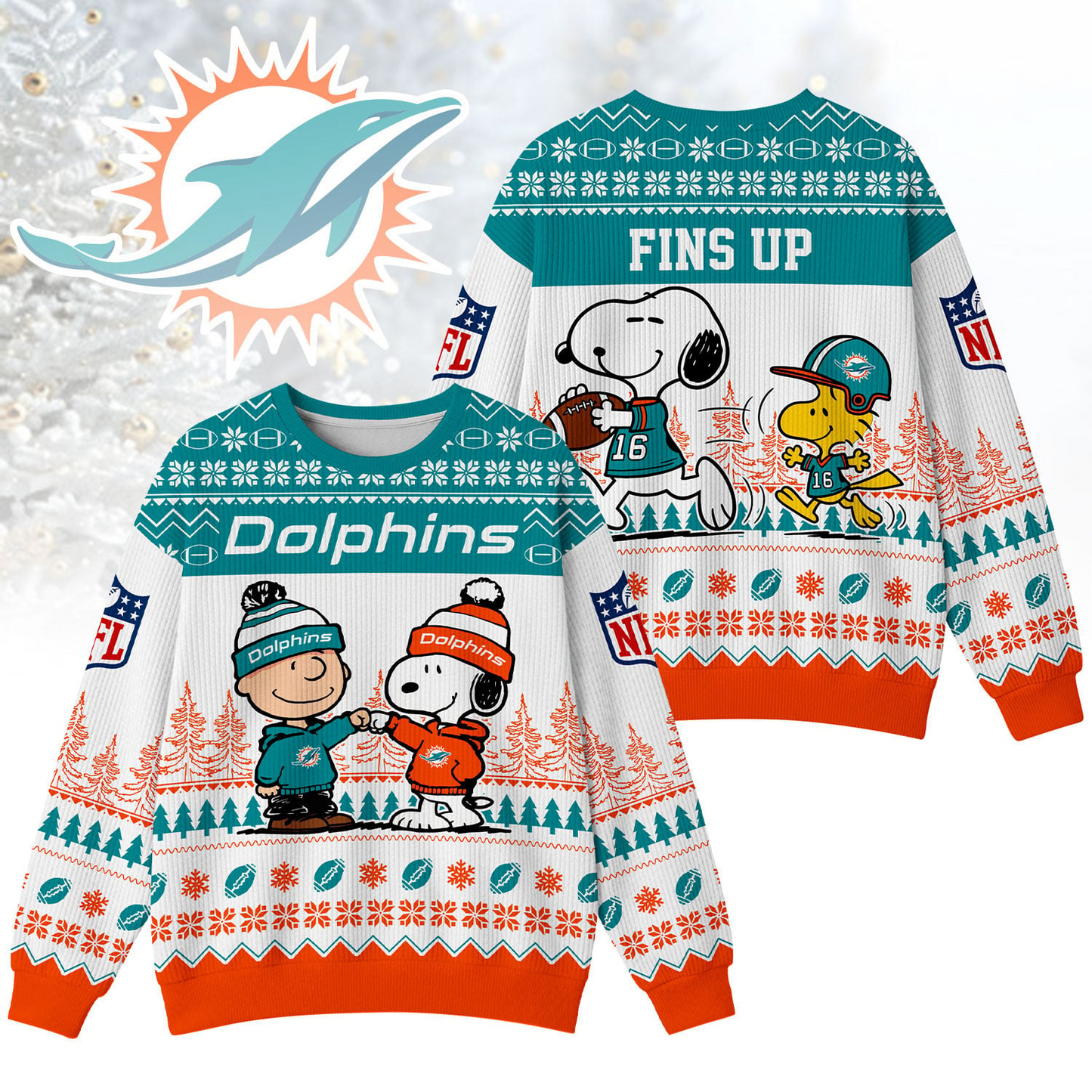 MD Premium NFL Snoopy Winter SweatShirt DDT CTND