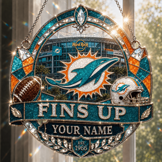 MD x NFL Premium Suncatcher Luxury Personalized Gift For Fan