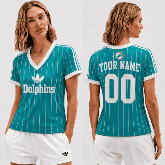 MD x NFL Premium Women V-neck Shirt Personalized Gift For Fan