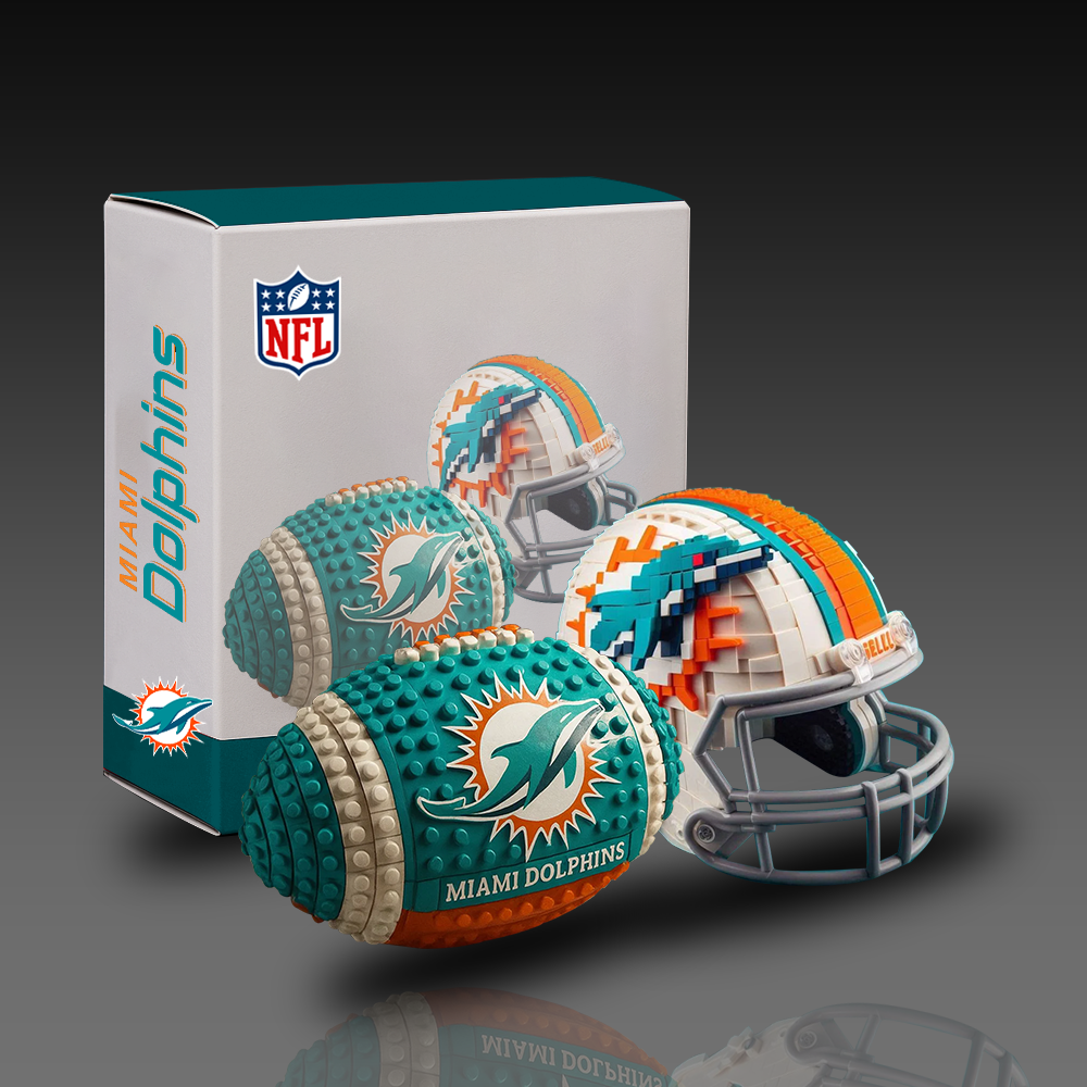 MD x NFL Team Ball & Helmets Building Block Football Set DDT CTND