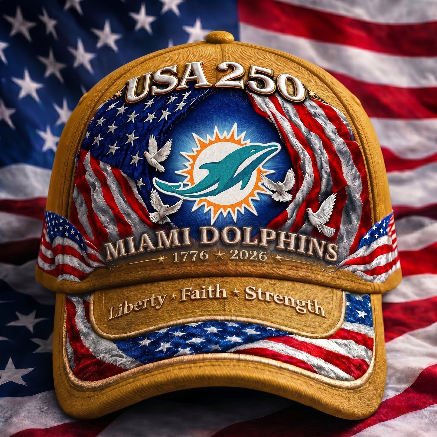 Premium NFL x MD 250 Years  Anniversary Of Freedom  Cap 220626