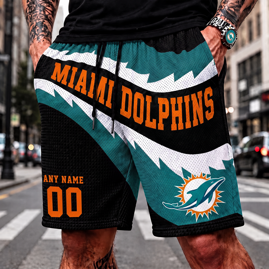MD_NFL SHORT PANTS CUSTOM NAME & NUMBER FOR FAN