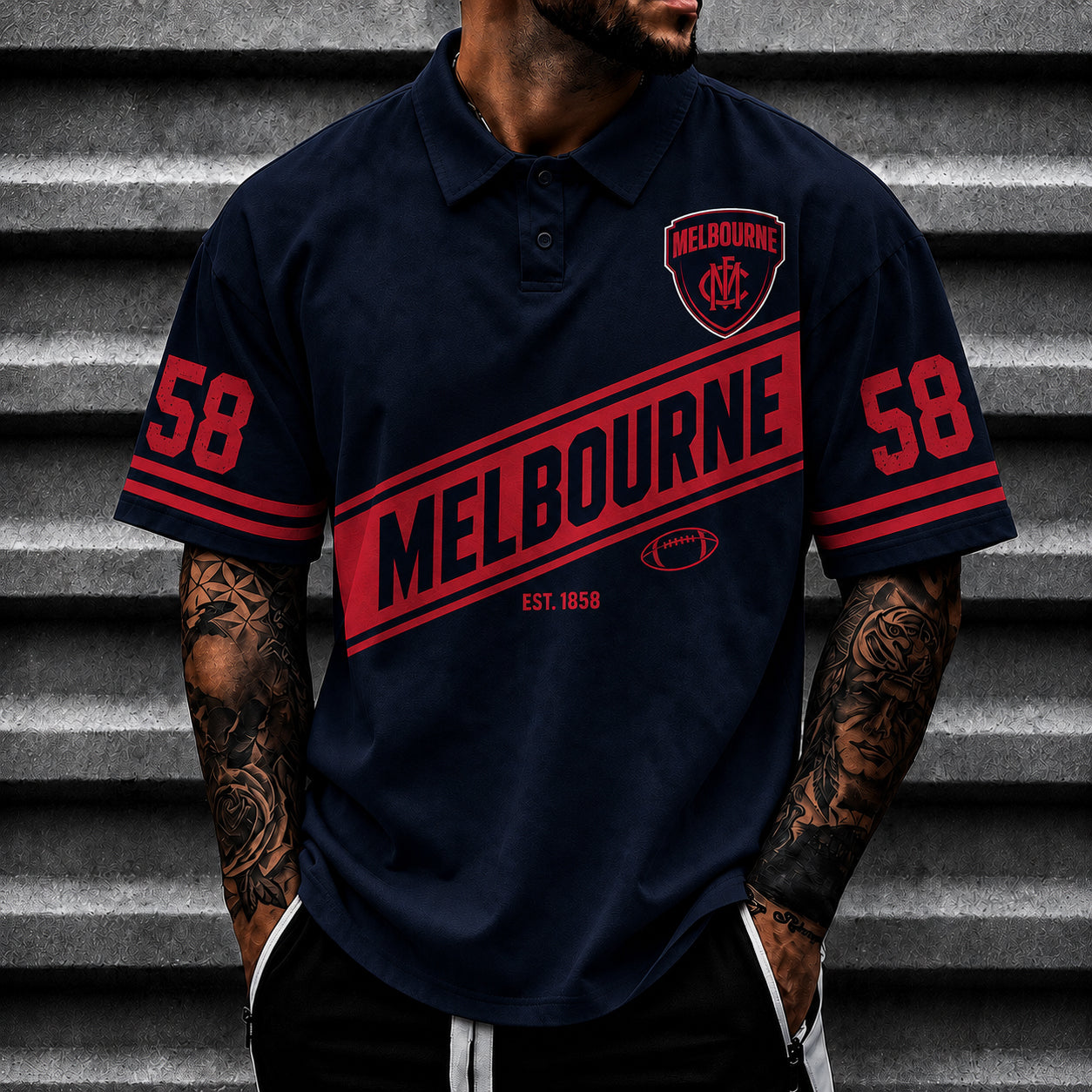 MEL x AFL Luxury V3 Polo Shirt