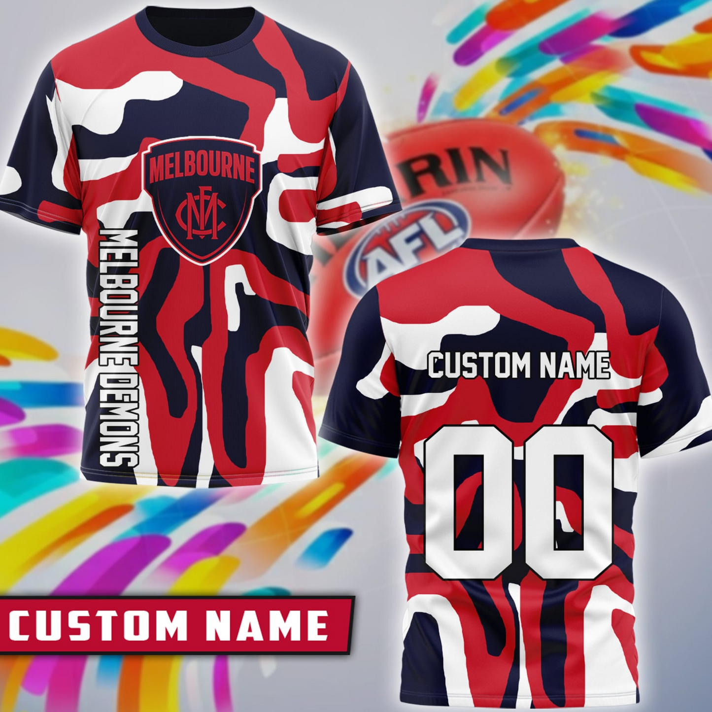MEL x AFL Premium 3D Shirt Personalized Special Gift For Fan DDT CTND