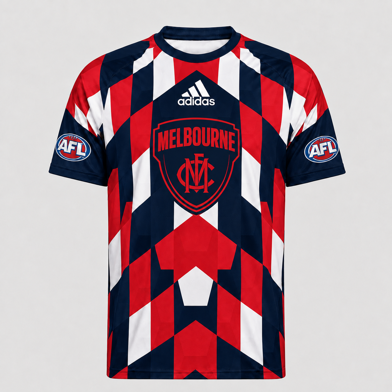 MEL x AFL Premium Geometric Fan Performance T-Shirt