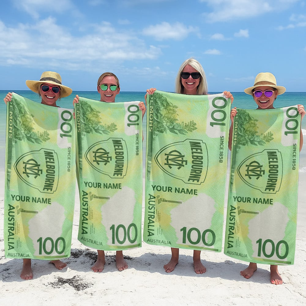 MEL x AFL $100 Personalized Beach Towel Gifts For Fan DDT CTND