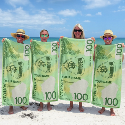 MEL x AFL $100 Personalized Beach Towel Gifts For Fan DDT CTND