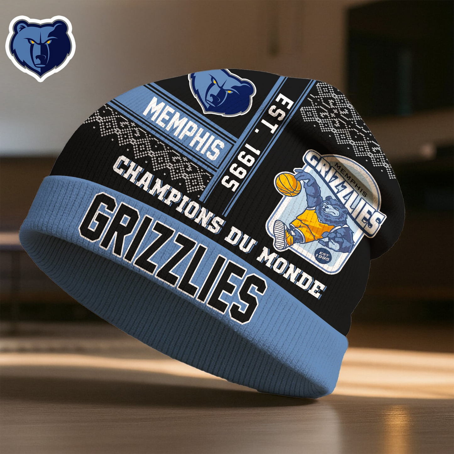 MG Premium NBA Champions Du Monde Beanie Hat DDT CTND