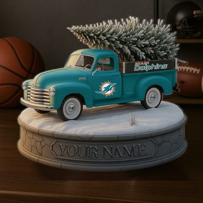 MIA Custom NFL Christmas Acrylic Block Plaque Decor DatND DVT
