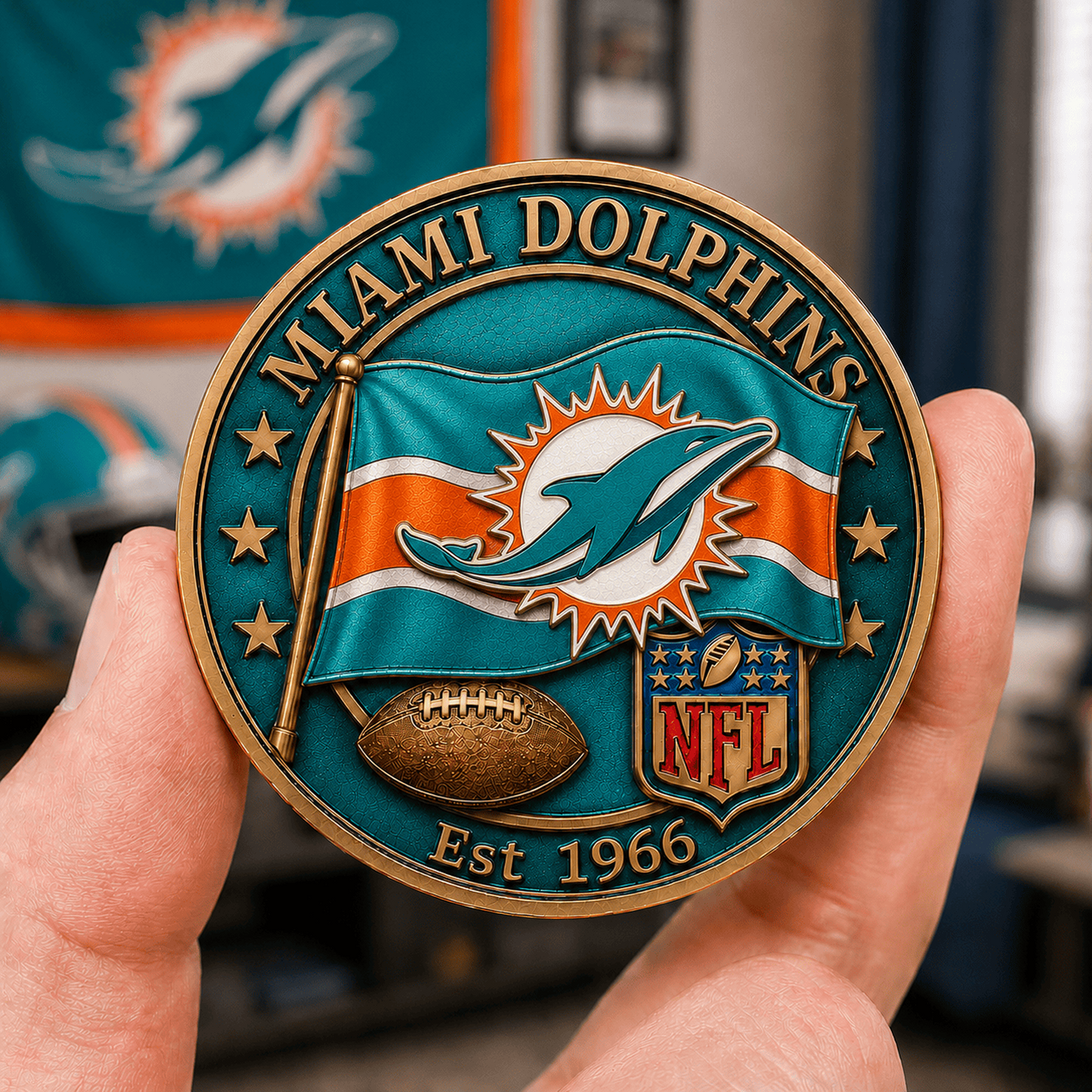 MIA Premium NFL Fan Pride Commemorative Coin 1906