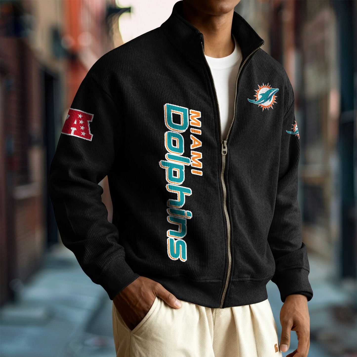 MIA x NFL Corduroy Zip-Up Jacket DatND DVT