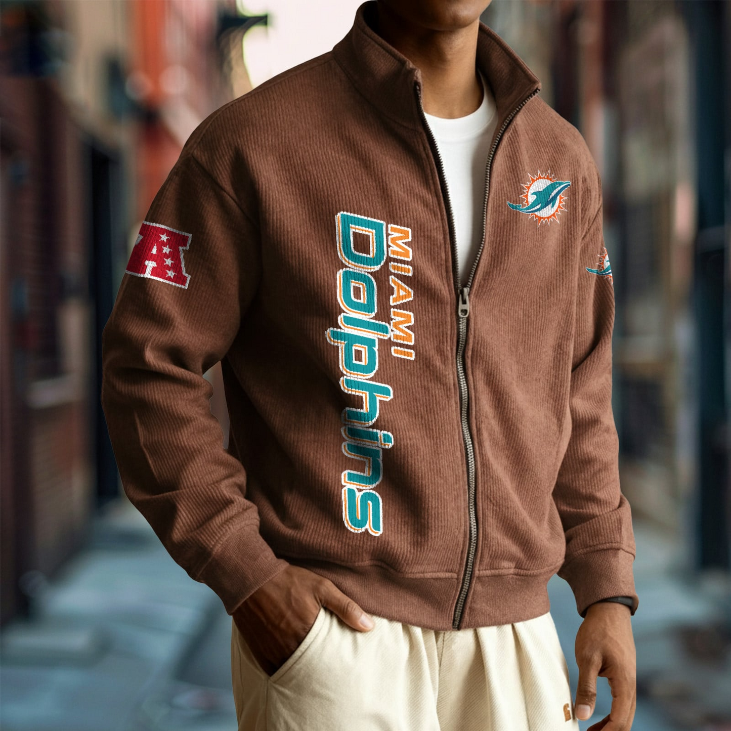 MIA x NFL Corduroy Zip-Up Jacket DatND DVT